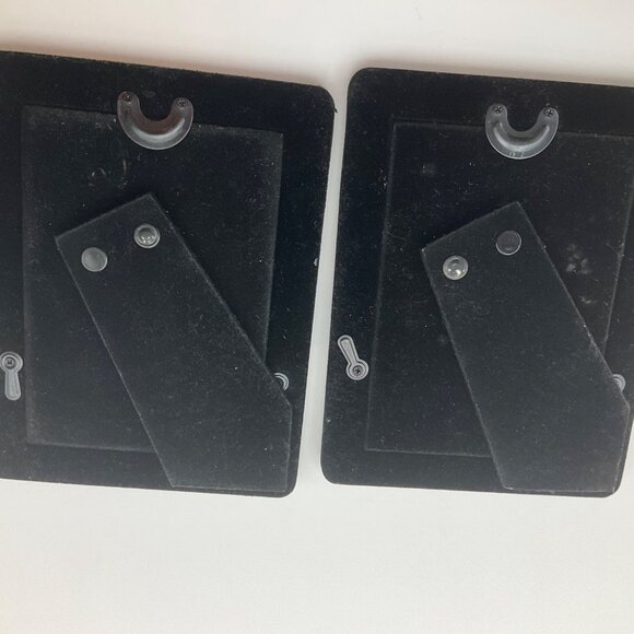 VTG Godinger Silver Plated Photo Frames Set of 2 Ornate Velvet Backing 3.5" X 5" - Picture 5 of 7